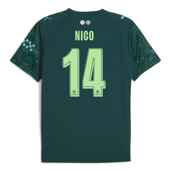Manchester City Nico 14 Čtvrtý Dres 2025/26 EA Sport Manchester City Nico 14 Čtvrtý Dres 2025/26 EA Sport