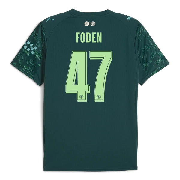 Manchester City Phil Foden 47 Čtvrtý Dres 2025/26 EA Sport Manchester City Phil Foden 47 Čtvrtý Dres 2025/26 EA Sport