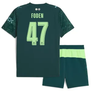 Manchester City Phil Foden 47 Dětský Čtvrtý Dres 2025/26 EA Sport
