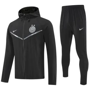 Inter Milán Mikina s Kapucí 2025/26 Černá