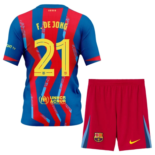 FC Barcelona Frenkie de Jong 21 Dětský Čtvrtý Dres 2025/26 FC Barcelona Frenkie de Jong 21 Dětský Čtvrtý Dres 2025/26