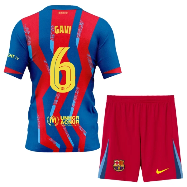 FC Barcelona Gavi 6 Dětský Čtvrtý Dres 2025/26 FC Barcelona Gavi 6 Dětský Čtvrtý Dres 2025/26