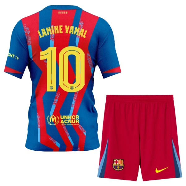FC Barcelona Lamine Yamal 10 Dětský Čtvrtý Dres 2025/26 FC Barcelona Lamine Yamal 10 Dětský Čtvrtý Dres 2025/26