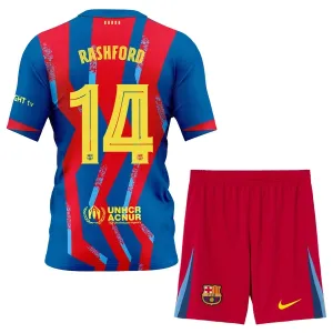 FC Barcelona Marcus Rashford 14 Dětský Čtvrtý Dres 2025/26