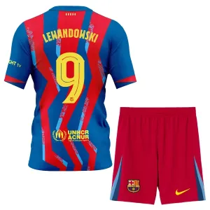 FC Barcelona Robert Lewandowski 9 Dětský Čtvrtý Dres 2025/26