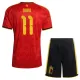 Belgie Jérémy Doku 11 Dětský Domácí Dres MS 2026 Belgie Jérémy Doku 11 Dětský Domácí Dres MS 2026