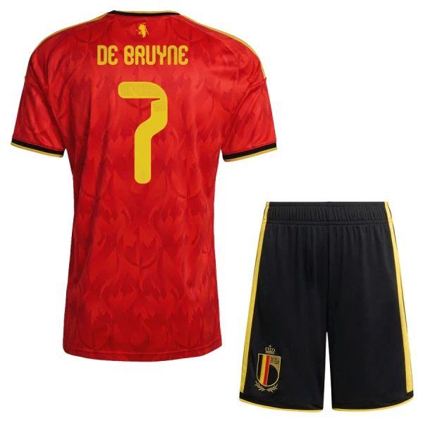 Belgie Kevin De Bruyne 7 Dětský Domácí Dres MS 2026 Belgie Kevin De Bruyne 7 Dětský Domácí Dres MS 2026
