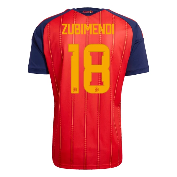 Španělsko Martín Zubimendi 18 Domácí Dres MS 2026 Španělsko Martín Zubimendi 18 Domácí Dres MS 2026