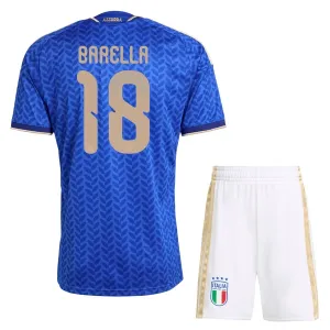 Itálie Nicolò Barella 18 Dětský Domácí Dres MS 2026