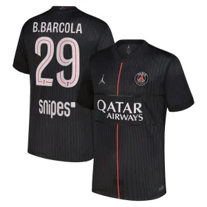 PSG B. Barcola 29 Čtvrtý Dres 2025/26 Jordan