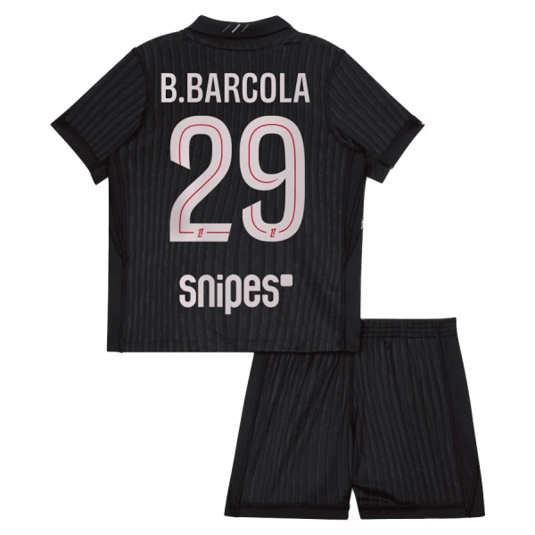 PSG B. Barcola 29 Dětský Čtvrtý Dres 2025/26 Jordan