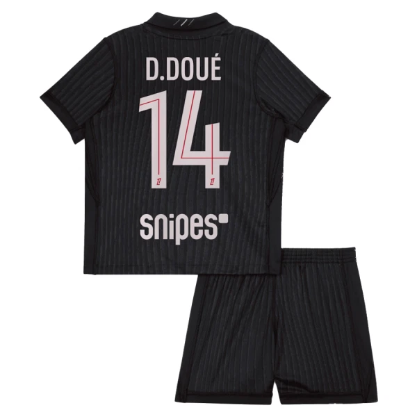 PSG Désiré Doué 14 Dětský Čtvrtý Dres 2025/26 Jordan PSG Désiré Doué 14 Dětský Čtvrtý Dres 2025/26 Jordan