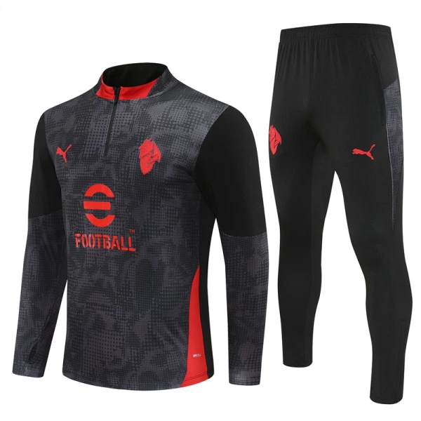 AC Milan Tréninková Souprava s Mikinou na 1/4 Zip 2025/26 Černá AC Milan Tréninková Souprava s Mikinou na 1/4 Zip 2025/26 Černá