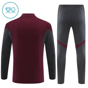 Arsenal Dětský Tréninková Souprava s Mikinou na 1/4 Zip 2025/26 Červená
