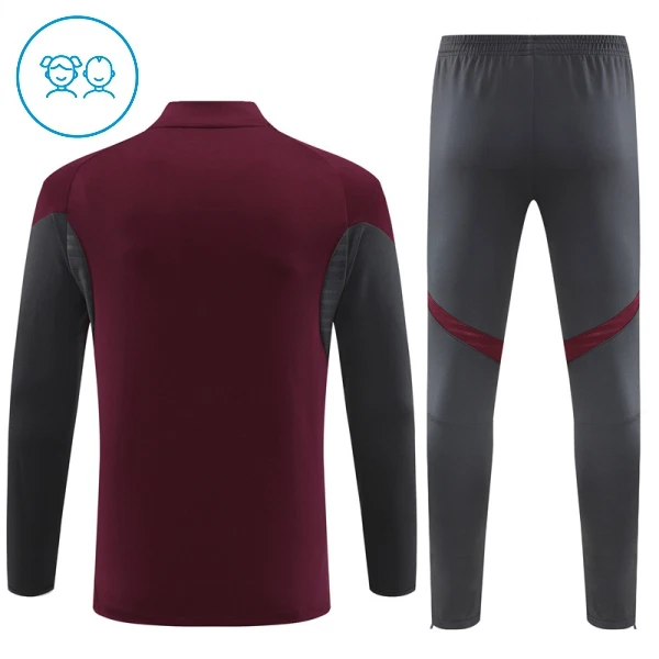 Arsenal Dětský Tréninková Souprava s Mikinou na 1/4 Zip 2025/26 Červená
