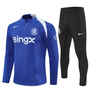 Chelsea Tréninková Souprava s Mikinou na 1/4 Zip 2025/26 Modrá