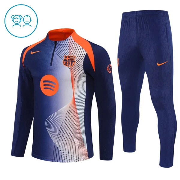 FC Barcelona Dětský Tréninková Souprava s Mikinou na 1/4 Zip 2025/26 Modrá FC Barcelona Dětský Tréninková Souprava s Mikinou na 1/4 Zip 2025/26 Modrá