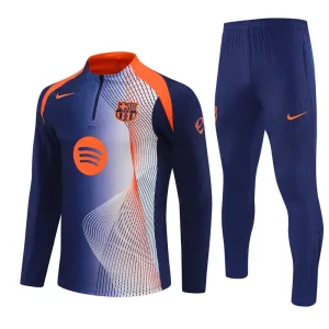 FC Barcelona Tréninková Souprava s Mikinou na 1/4 Zip 2025/26 Modrá