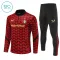 Feyenoord Rotterdam Dětský Tréninková Souprava s Mikinou na 1/4 Zip 2025/26 Červená