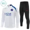 PSG Dětský Tréninková Souprava s Mikinou na 1/4 Zip 2025/26 Bílá