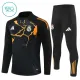 Real Madrid Dětský Tréninková Souprava s Mikinou na 1/4 Zip 2025/26 Černá Real Madrid Dětský Tréninková Souprava s Mikinou na 1/4 Zip 2025/26 Černá