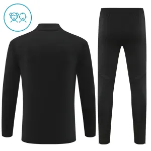 Real Madrid Dětský Tréninková Souprava s Mikinou na 1/4 Zip 2025/26 Černá