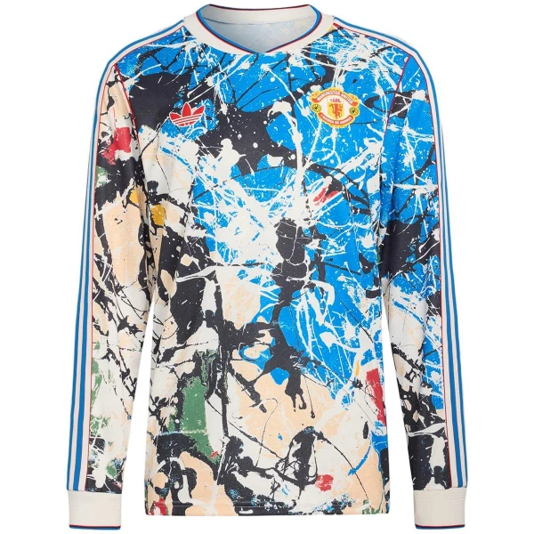 Manchester United Stone Roses Dres 2025/26 - Dlouhý Rukáv (Speciální Edice)