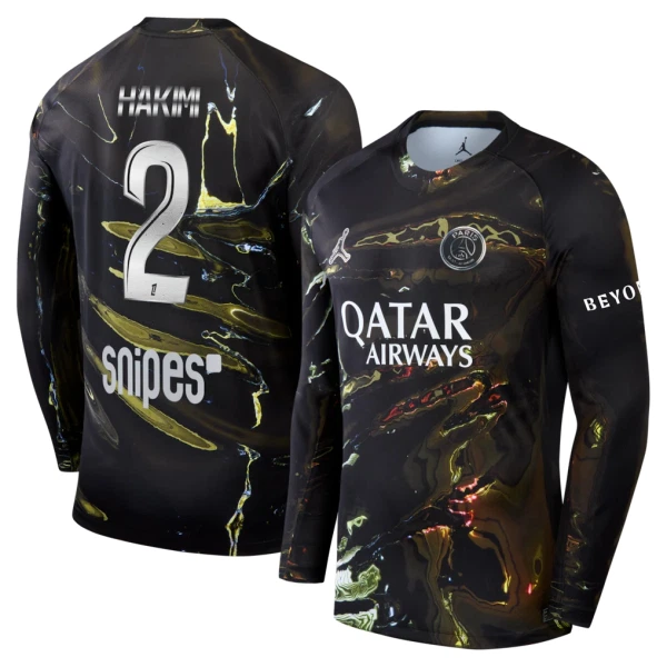 PSG Achraf Hakimi 2 Night Dres 2025/26 - Dlouhý Rukáv PSG Achraf Hakimi 2 Night Dres 2025/26 - Dlouhý Rukáv