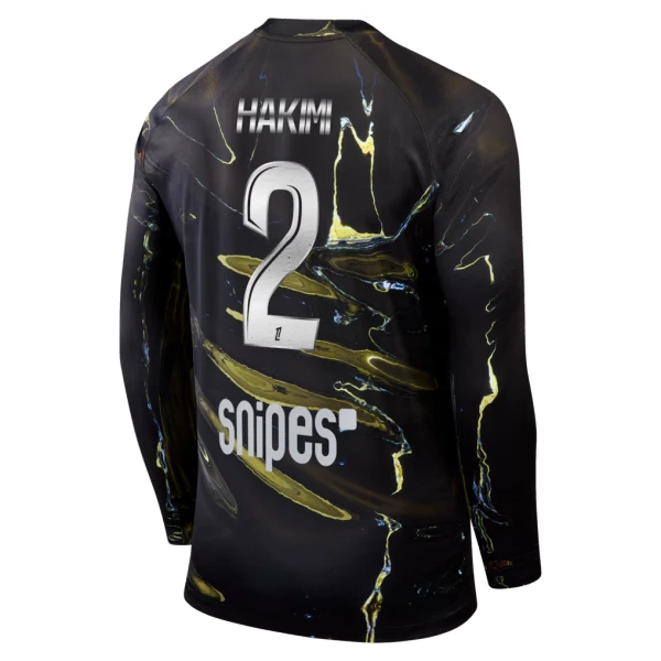 PSG Achraf Hakimi 2 Night Dres 2025/26 - Dlouhý Rukáv
