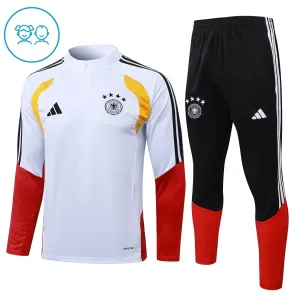 Německo Dětský Tréninková Souprava s Mikinou na 1/4 Zip 2026/27 Bílá
