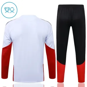 Německo Dětský Tréninková Souprava s Mikinou na 1/4 Zip 2026/27 Bílá