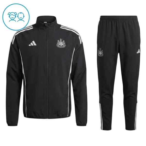 Newcastle United Dětský Tréninková Bunda Souprava 2025/26 Černá Newcastle United Dětský Tréninková Bunda Souprava 2025/26 Černá