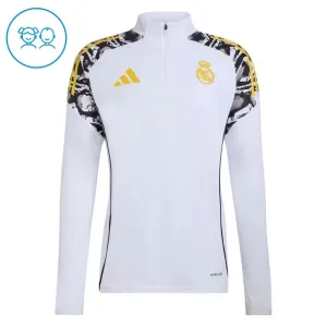 Real Madrid Dětský Tréninková Souprava s Mikinou na 1/4 Zip 2026/27 Bílá