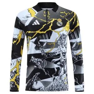 Real Madrid Marvel Tréninková Souprava s Mikinou na 1/4 Zip 2026/27 Černá