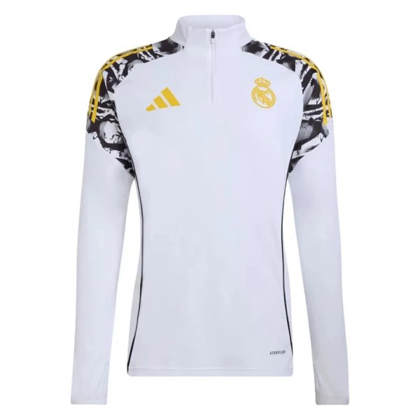 Real Madrid Tréninková Souprava s Mikinou na 1/4 Zip 2026/27 Bílá
