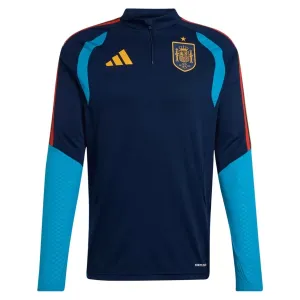 Španělsko Tréninková Souprava s Mikinou na 1/4 Zip 2026/27 Tmavě modrá