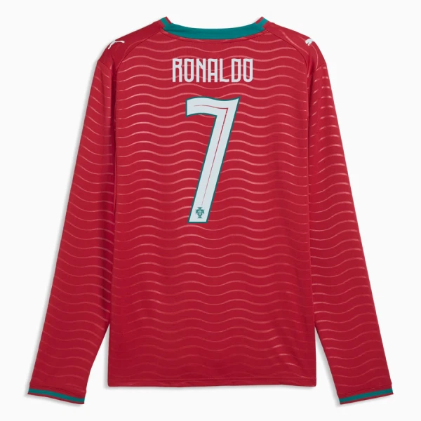 Portugalsko Cristiano Ronaldo 7 Domácí Dres MS 2026 - Dlouhý Rukáv Portugalsko Cristiano Ronaldo 7 Domácí Dres MS 2026 - Dlouhý Rukáv