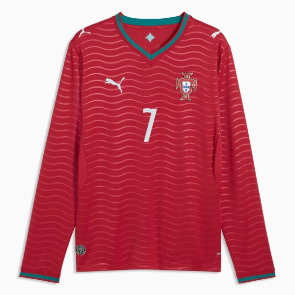 Portugalsko Cristiano Ronaldo 7 Domácí Dres MS 2026 - Dlouhý Rukáv