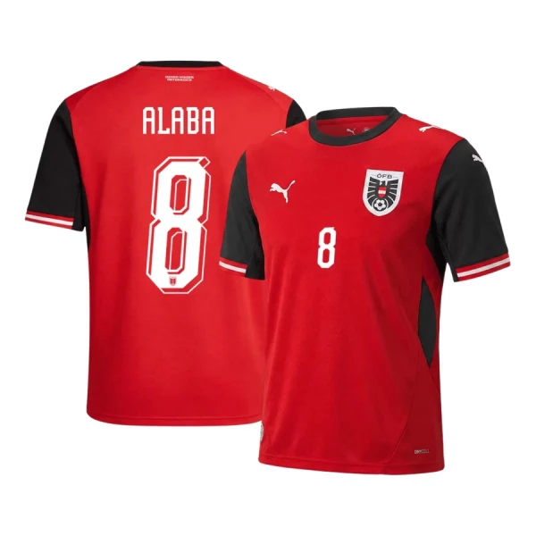 Rakousko David Alaba 8 Domácí Dres MS 2026 Rakousko David Alaba 8 Domácí Dres MS 2026