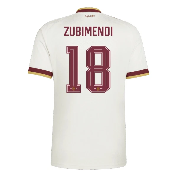 Španělsko Martín Zubimendi 18 Venkovní Dres MS 2026 Španělsko Martín Zubimendi 18 Venkovní Dres MS 2026