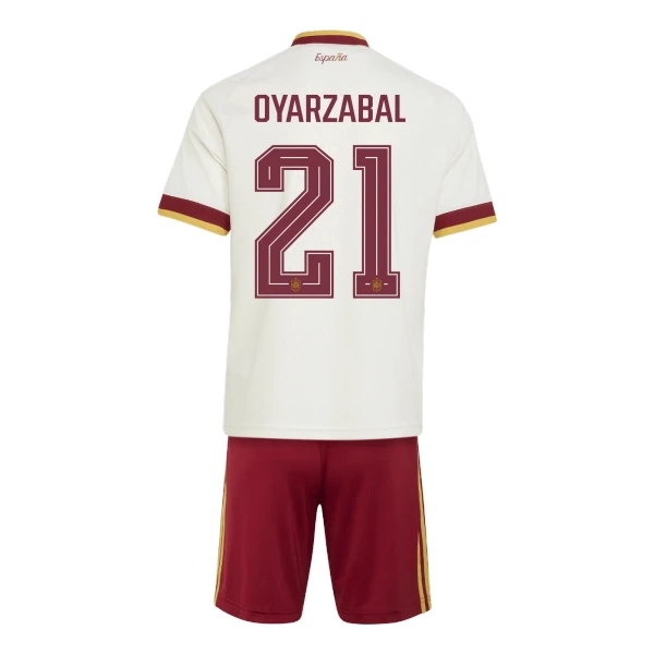 Španělsko Oyarzabal 21 Dětský Venkovní Dres MS 2026 Španělsko Oyarzabal 21 Dětský Venkovní Dres MS 2026
