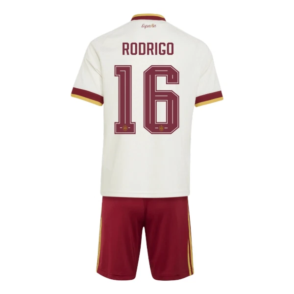 Španělsko Rodrigo 16 Dětský Venkovní Dres MS 2026 Španělsko Rodrigo 16 Dětský Venkovní Dres MS 2026
