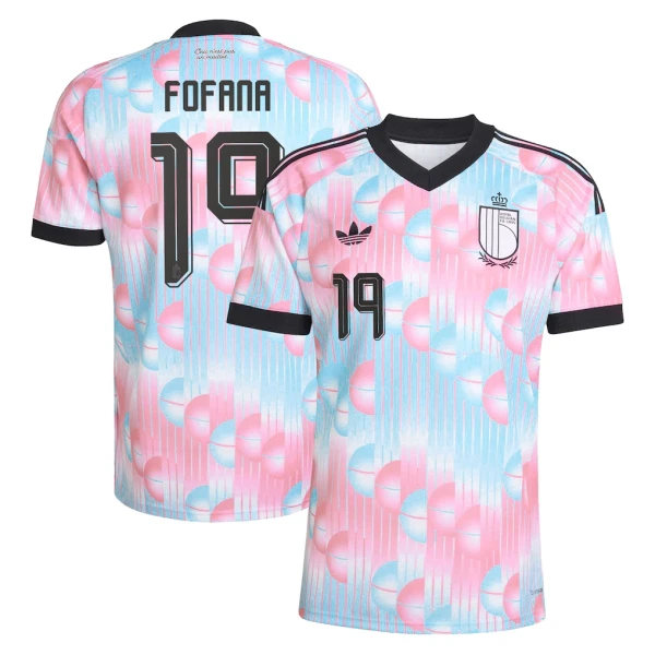 Belgie Fofana 19 Venkovní Dres MS 2026 Belgie Fofana 19 Venkovní Dres MS 2026