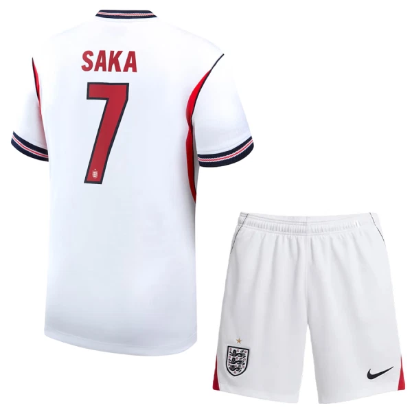 Anglie Bukayo Saka 7 Dětský Domácí Dres MS 2026 Anglie Bukayo Saka 7 Dětský Domácí Dres MS 2026
