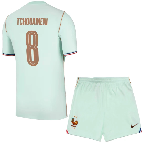 Francie Aurélien Tchouaméni 8 Dětský Venkovní Dres MS 2026 Francie Aurélien Tchouaméni 8 Dětský Venkovní Dres MS 2026