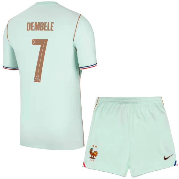 Francie Ousmane Dembélé 7 Dětský Venkovní Dres MS 2026 Francie Ousmane Dembélé 7 Dětský Venkovní Dres MS 2026