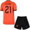 Nizozemsko Frenkie de Jong 21 Dětský Domácí Dres MS 2026