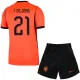 Nizozemsko Frenkie de Jong 21 Dětský Domácí Dres MS 2026 Nizozemsko Frenkie de Jong 21 Dětský Domácí Dres MS 2026