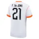Nizozemsko Frenkie de Jong 21 Dětský Venkovní Dres MS 2026