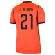 Nizozemsko Frenkie de Jong 21 Domácí Dres MS 2026